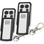 Tlcommande - 2 boutons  clapet - compatible avec la plupart des motorisations avidsen, grise, autonomie ...