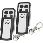 Tlcommande - 2 boutons  clapet - compatible avec la plupart des motorisations avidsen, grise, autonomie ...