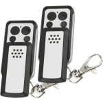 T�l�commande - 2 boutons � clapet - compatible avec la plupart des motorisations avidsen, grise, autonomie ...