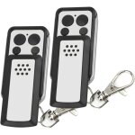 Tlcommande - 2 boutons  clapet - compatible avec la plupart des motorisations avidsen, grise, autonomie ...