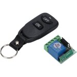 T�l�commande 433mhz, interrupteur sans fil d'apprentissage pour petite valise, dc 12v, circuit unique, ...