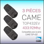 T�l�commande - came - top432ev - 2 canaux - 433, 92 mhz - programmable - 3 pi�ces