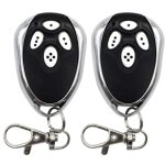 Tlcommande garage 2 pices pour moteur porte sectionnelle 433 mhz code roulant
