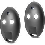 Tlcommande portail, lot de 2 tlcommandes 433 mhz compatibles bft mitto2, 2 canaux, code tournant ...