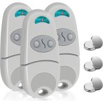 T�l�commande de portail, 433. 92mhz t�l�commande de portail, 3 pcs t�l�commande universelle de portail ...