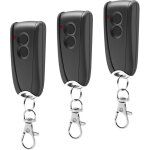 T�l�commande de porte de garage 433, 92 mhz pour ecostar rsc2433, rse2433, rsz1433, avec base m�tallique, ...