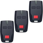 T�l�commande de porte de garage 433, 92 mhz (lot de 3) - 2 canaux 2 boutons compatible bft mitto 2 b ...