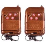 Tlcommande radio 433 mhz pour portes coulissantes, quatre boutons, acajou
