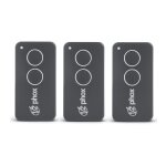 V2 phox 2 contrat 47 - lot de 3 tlcommandes 2 boutons pour portails et garages - rolling code - 433, ...
