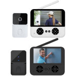 T�l�phone vid�o sans fil screen ips 4. 3  vision nocturne audio bidirectionnelle