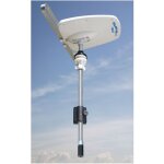 Teleplus antenne tv directionnelle double polarité avec vhf, uhf v / o & amplificateur at412 5g mât 165cm ... Teleplus antenne tv directionnelle double polarité avec vhf, uhf v / o & amplificateur at412 5g mât 165cm ...