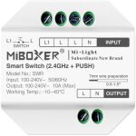 Tlrupteur convertisseur led miboxer bouton poussoir blanc
