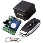 T�l�rupteur sans fil, relais temporis� � verrouillage automatique instantan� 433mhz, t�l�rupteur 12v