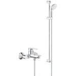 Tempesta 100 ensemble de douche complet 1 jet + mitigeur monocommande bain / douche, chrome (23914001 ...