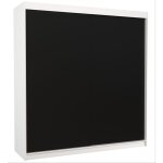 Les tendances - armoire chambre adulte blanche et noir 2 portes coulissantes terika 200cm Les tendances - armoire chambre adulte blanche et noir 2 portes coulissantes terika 200cm