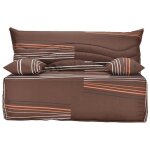 Les tendances - banquette bz marron imprim 160x200 matelas starconfort 12cm artiste