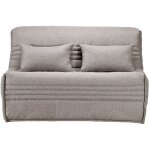 Les tendances - banquette bz tissu 140x200 matelas bultex 15cm celia - taupe