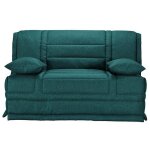 Les tendances - banquette bz tissu matelas starconfort 15cm pardo - bleu canard - 160x200 - coffre avec ... Les tendances - banquette bz tissu matelas starconfort 15cm pardo - bleu canard - 160x200 - coffre avec ...