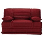 Les tendances - banquette bz tissu matelas starconfort 15cm pardo - bordeaux - 160x200 Les tendances - banquette bz tissu matelas starconfort 15cm pardo - bordeaux - 160x200