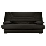 Les tendances - banquette clic clac tissu matelas bultex 14cm avec rangement bary - noir - 130x190 Les tendances - banquette clic clac tissu matelas bultex 14cm avec rangement bary - noir - 130x190