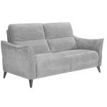 Les tendances - canap de relaxation lectrique tissu chenill doux et moelleux bakay - gris clair - ...