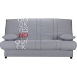 Les tendances - clic clac 130x190 matelas sofaflex 11cm gaby 193cm - gris clair Les tendances - clic clac 130x190 matelas sofaflex 11cm gaby 193cm - gris clair