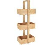 Tendance - tagre de rangement desserte 3 niveaux en bambou h 66 cm