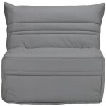 Les tendances - fauteuil bz 1 place 90x190 tissu matelas 9cm optale - gris clair Les tendances - fauteuil bz 1 place 90x190 tissu matelas 9cm optale - gris clair