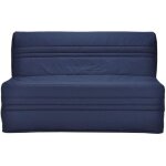 Les tendances - joe banquette bz 3 places - tissu bleu marine - contemporain - l 143 x p 97 cm Les tendances - joe banquette bz 3 places - tissu bleu marine - contemporain - l 143 x p 97 cm