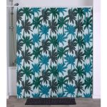 Rideau de douche peva 180x180 cm 12 anneaux blanc - moana tendance