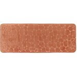 Tapis memoire de forme microfibre galet 45x120 cm - cuivre tendance