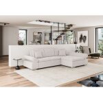 Tendencio - canapé d'angle convertible alri beige Tendencio - canapé d'angle convertible alri beige