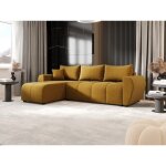 Tendencio - canap d'angle convertible molia l jaune