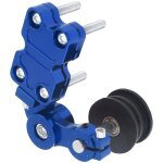 Tendeur de cha�ne r�glable pour moto, chopper et quad (bleu)