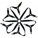 Tendeur drap housse drap attaches r�glable 6 c�t�s, feuilles de literie bretelles, convient pour tous ...