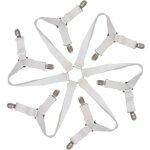 Tendeur drap housse �lastique r�glable 6 - voies - attaches draps housses pour matelas ronds et carr�s ...