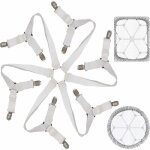 Tendeur drap housse lit drap rglable attache drap housse lastique 3 voies 6 cts feuilles de literie ...