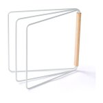 Tendoir � torchons pliable � 3 bras pour cuisine blanc 27, 5 x 2, x 25 cm