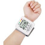 Tensiomtre lectronique au poignet - dtection d'arythmie, grand cran lcd rtroclair, guidage vocal ...
