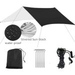 Tente d'abri solaire imperméable 3 m x 3 m, bâche anti - uv, tente de plage, ombrage, hamac de camping ... Tente d'abri solaire imperméable 3 m x 3 m, bâche anti - uv, tente de plage, ombrage, hamac de camping ...