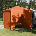 Tente � auvent pop - up orange 250 x 250 cm tissu vidaxl