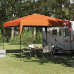 Tente � auvent pop - up orange 300 x 300 cm tissu vidaxl