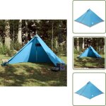 Tente camping - vidaxl tente familiale tipi 7 personnes bleu imperm�able - tente moderne