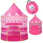 Tente ch�teau - palais avec sol de 135 cm rose pour enfants de 6 � 28 ans