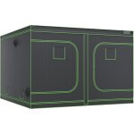 Tente de culture 10x10, 120''x120''x80'', mylar 600d hautement rflchissant, fentre d'observation, ...