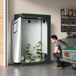 Tente de culture hydroponique woltu petite serre int�rieure, avec fen�tre d'observation, 120x60x180cm, ...