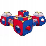 Tente pour enfants 8 en 1 avec tunnels, aire de jeux et maisonnettes pour la maison et le jardin zp0032 ...