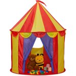 Tente pour enfants, prend la forme d'un chapiteau, pliable, h x d : 125 x 95 cm, multicolore - relaxdays ...