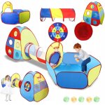 Tente pour enfants avec tunnel pliable pour salle de jardin, sac de protection pour balles