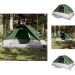 Vidaxl - tente familiale  dme 6 personnes vert impermable - tente famille - tente dome - tente camping ...